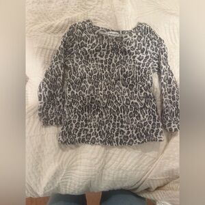 Splendid 12-18 months Leopard Print Long Sleeve Top